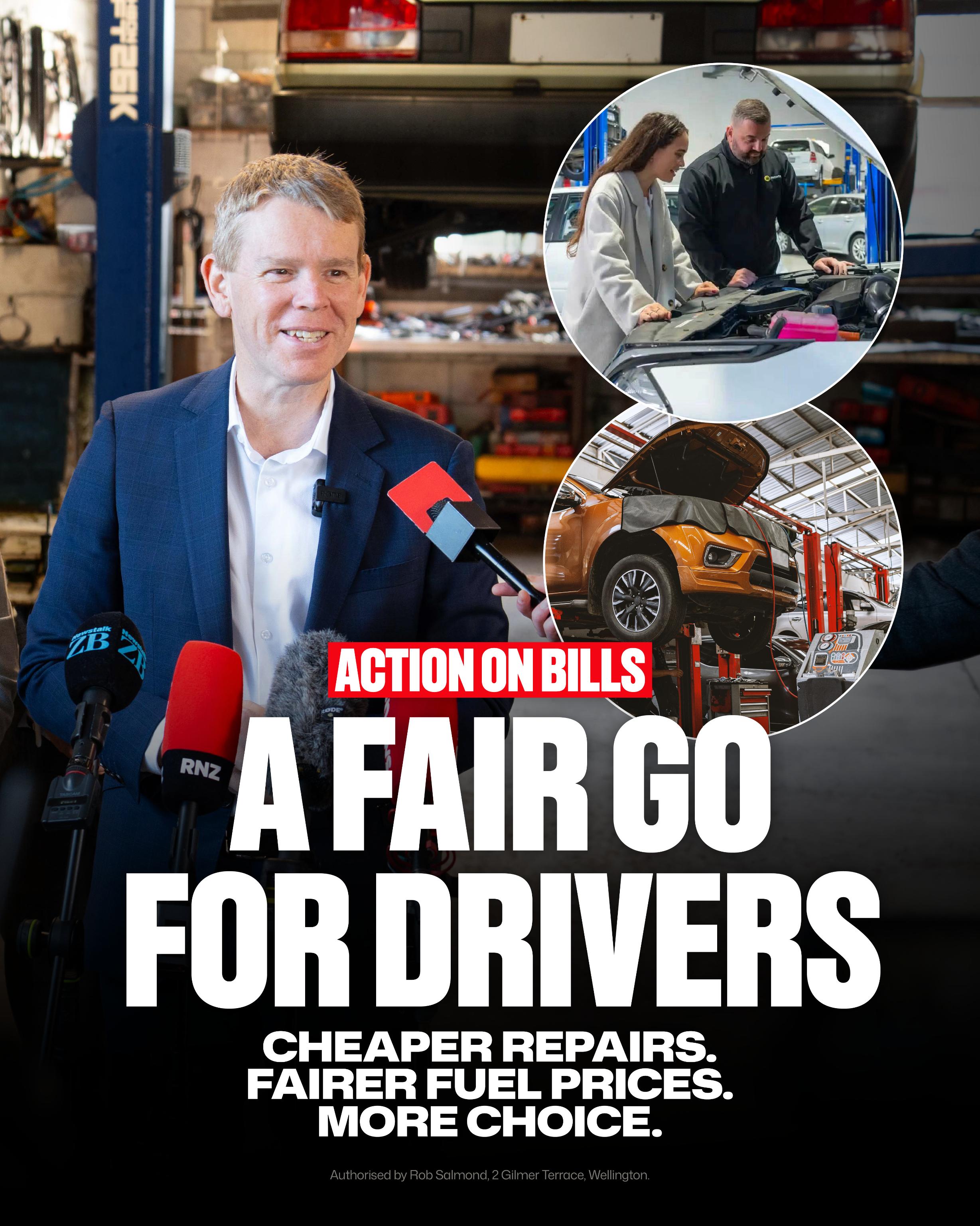 Labour's A Fair Go For Drivers policy